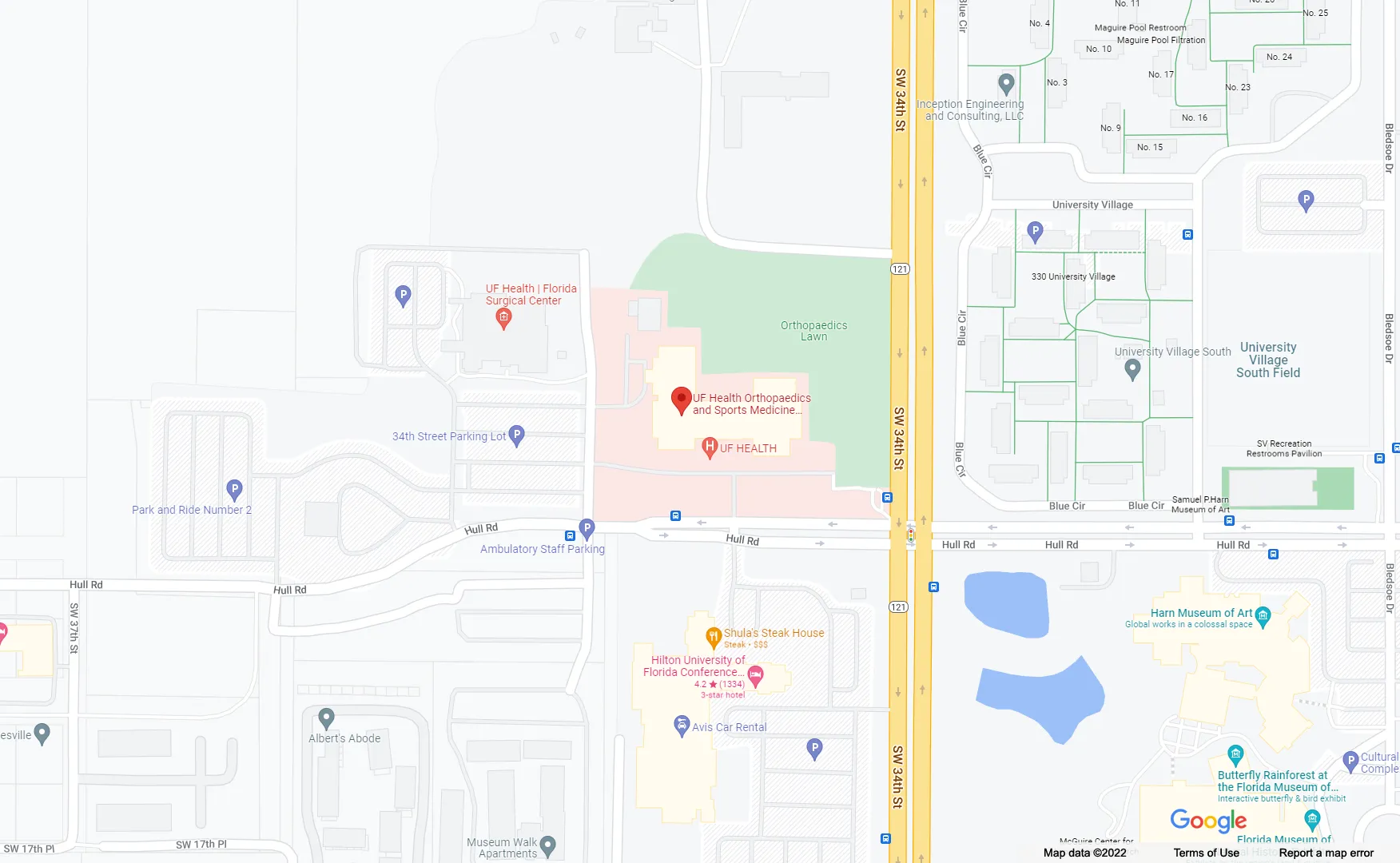 Location Map: UF Psychomotor and Surgical Skills Laboratory